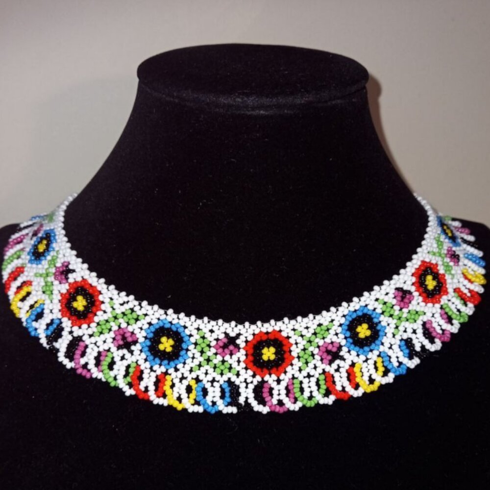 Made to order 🌸 "Carpathian Blossom – Beaded Necklace"